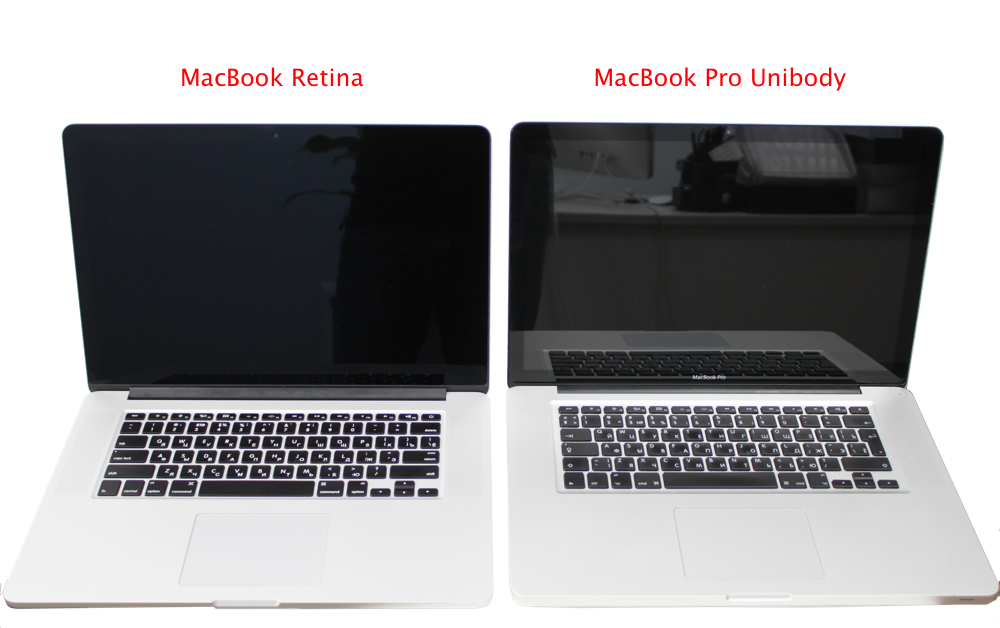Обзор и ставнение Macbook Retina и Macbook Pro