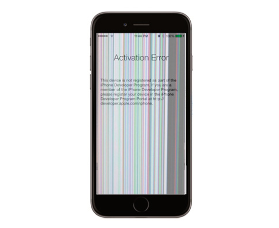 На экране iPhone 7 появились полосы