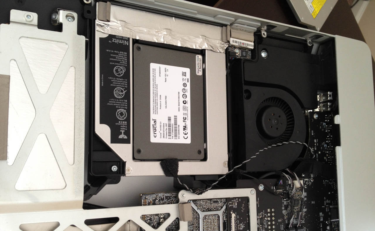Установка SSD на iMac 2011 года A1312