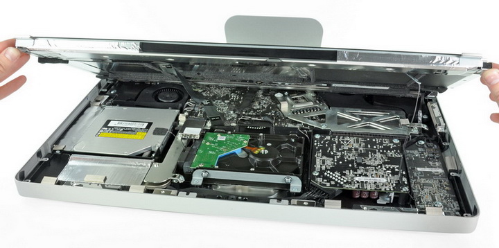 Установка термодатчика при замене HDD впервые iMac 27" A1312