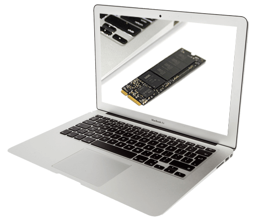 Замена SSD на MacBook Air 11 2012, 2011, 2010, 2013, 2014, 2015