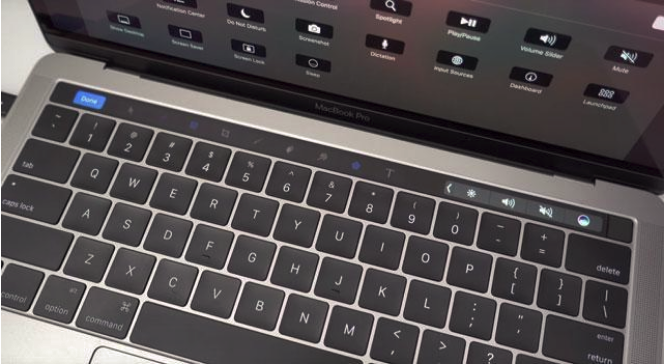настроить Touch Bar на MacBook Pro